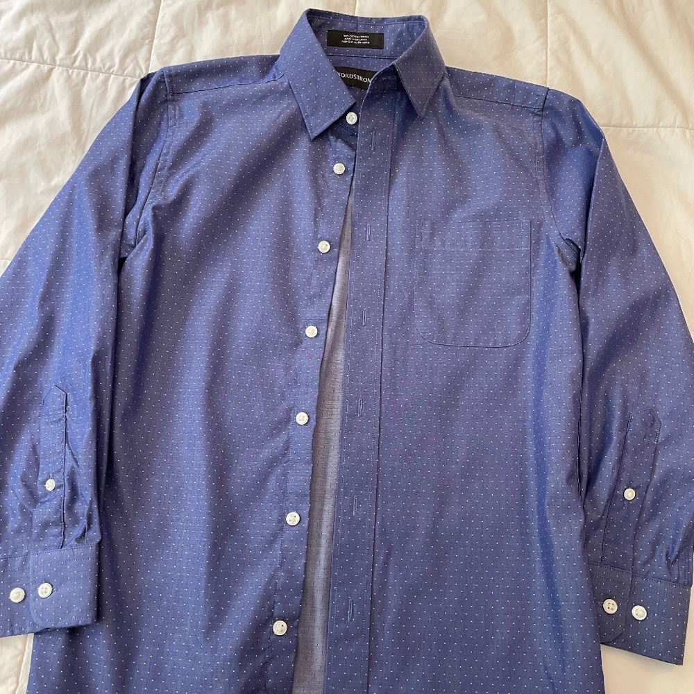 Nordstom Boys Button Down dress shirt size 10